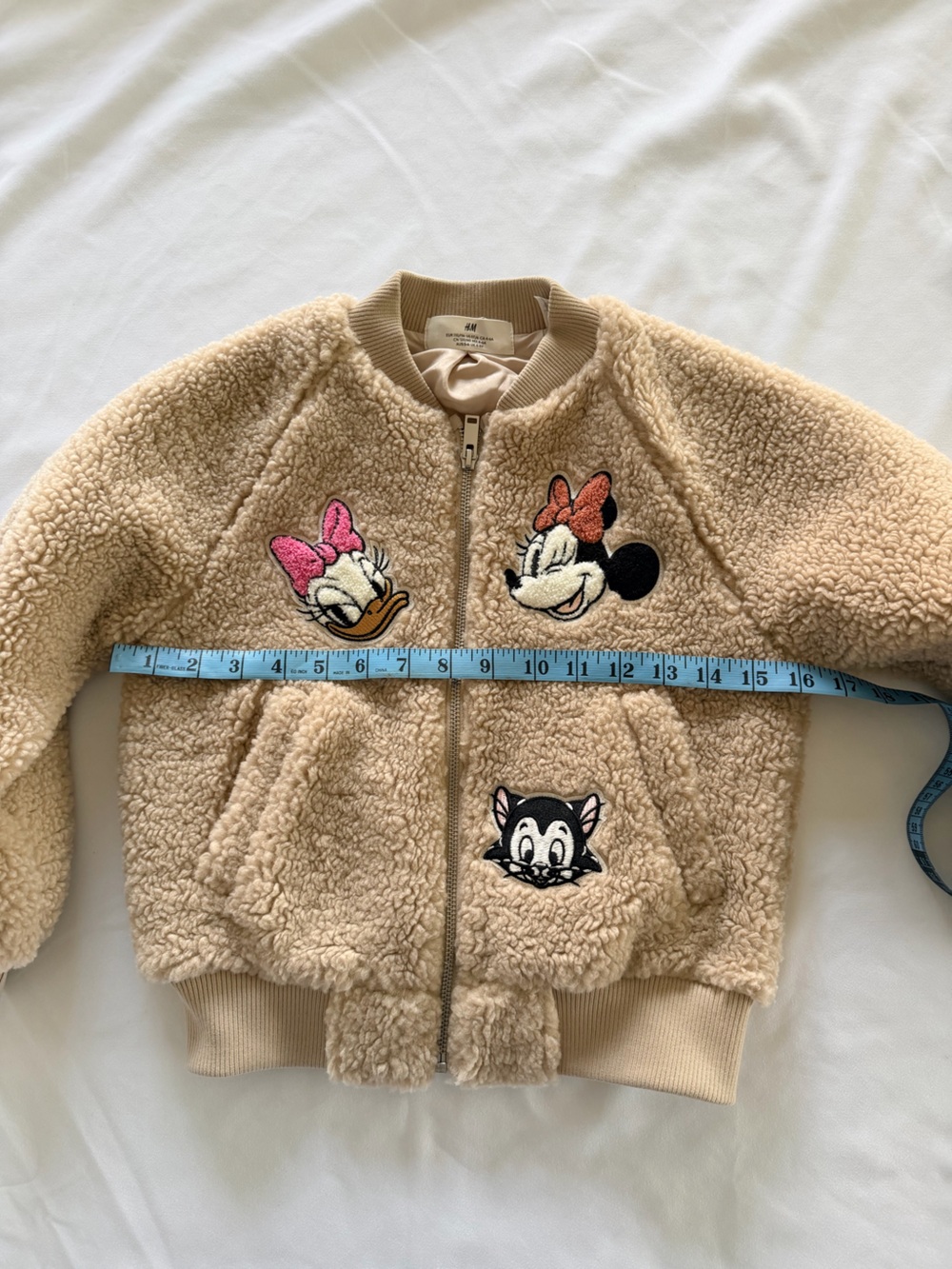 NEW H&M Disney Appliquéd Teddy Fleece Bomber Jacket  Size 5T/6 (Little Kids) - Picture 12 of 14